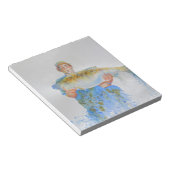 釣り人の水の色絵画の魚釣りギフト彼 ノートパッド (アングル)