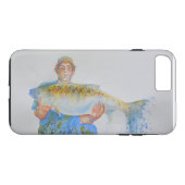釣り人の水の色絵画の魚釣りギフト彼 Case-Mate iPhoneケース (裏面(横))