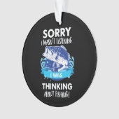 釣り人の漁師のスポーツのための低音の魚釣りの引用文 オーナメント (正面)