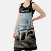 釣り人の生活のための芸術 – ここで餌を見つける エプロン (インサイチュ)