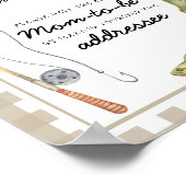 釣り人の赤救済ちゃんのシャワー忙し- Mom-to-Be ポスター (角)