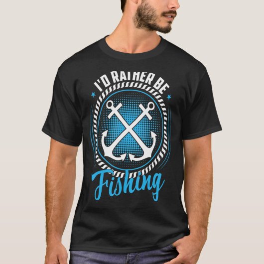 釣り人の釣り 魚 魚っぽい 釣り人の引用 Tシャツ (正面)