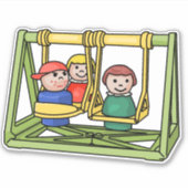 釣り人は小さな人を売り込む シール (正面)