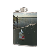 釣り人は​​​​​楽に進む。ハッピー魚釣り フラスク (左)