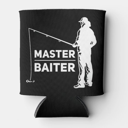 釣り人または魚釣り愛好家T市のマスターベイター 缶クーラー (正面)