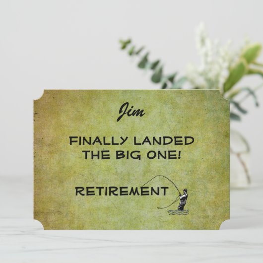 釣り人を飛ばせ、大きな船を着陸させた!退職 招待状 (スタンド正面)