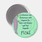 釣り人フライ マグネット (正面/裏面)