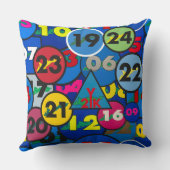 釣り人島ピロー – 大きなゲートハウスシール クッション (裏面)