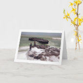 釣り人折りグリーティ空白のングカード カード (黄色い花)