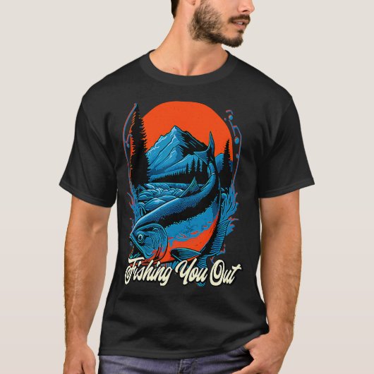 釣り人救出 フィッシャーマン 釣り好き Tシャツ (正面)