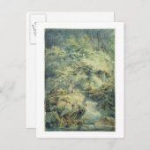 釣り人1794年(w/c紙のグラファイトに) ポストカード (正面/裏面)