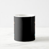 釣り人 への 誕生日プレゼント ロッドを振る  コーヒーマグカップ (中央)