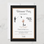 釣り人 マイクドロップ 引退パーティー招待状 招待状 (正面)