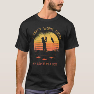 釣り人、私。腕が入った今日は働けない。Aカルシウム Tシャツ