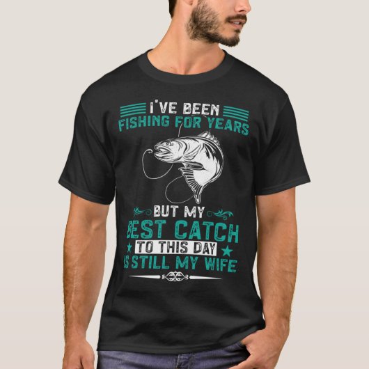 釣り人 釣り 私の最高の釣果はやっぱり妻 F Tシャツ (正面)