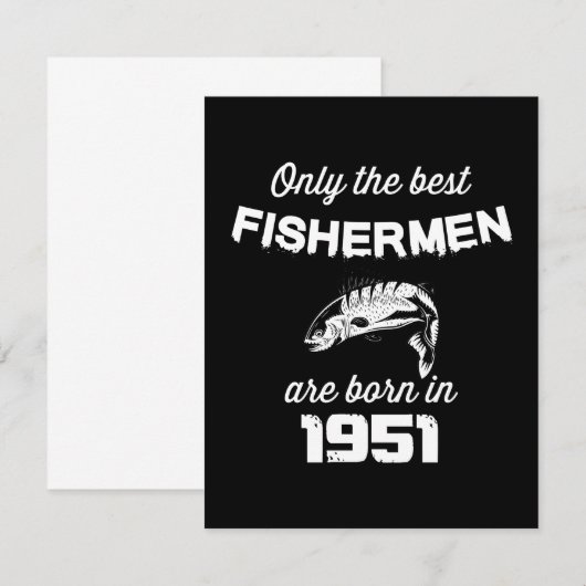 釣り人 70歳の誕生日 (正面/裏面)