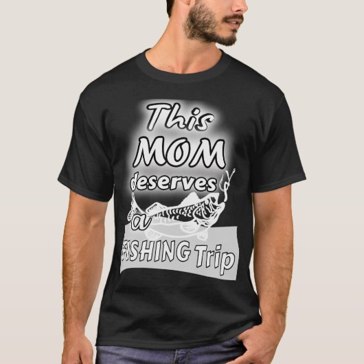 釣り仲間 ママ パパ 私 Tシャツ (正面)