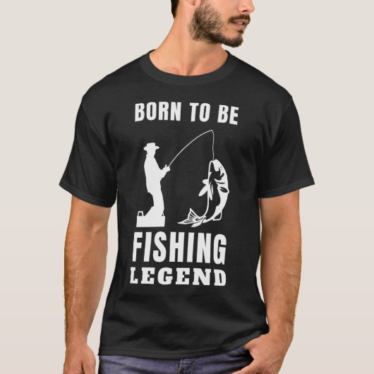 釣り伝説に生まれつく Tシャツ (正面)