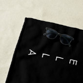 釣り合い梁のパーソナライズな体操 ビーチタオル (インサイチュ)