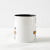 釣り合い梁のマグの棒の姿の体育専門家 ツートーンマグカップ (中央)