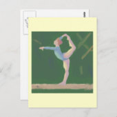 釣り合い梁、郵便はがきの体育専門家 ポストカード (正面/裏面)