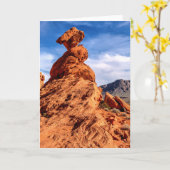 釣り合った石 カード (黄色い花)