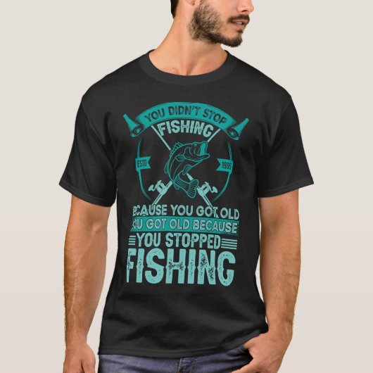 釣り回って見つける Tシャツ (正面)