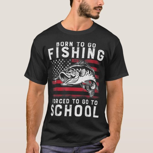 釣り好きなお父さん Tシャツ (正面)