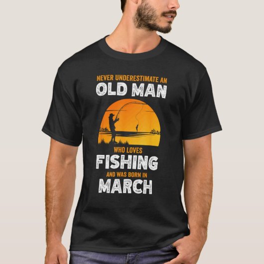 釣り好きなお爺さんをナシにしちゃダメ 誕生日は Tシャツ (正面)