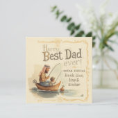 釣り好きなパパへの父の日 カード (スタンド正面)