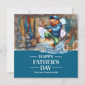 釣り好きなパパへの父の日 カード (正面)