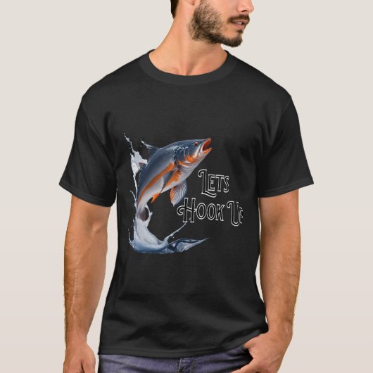 釣り好きな人へのグリーティング Tシャツ (正面)