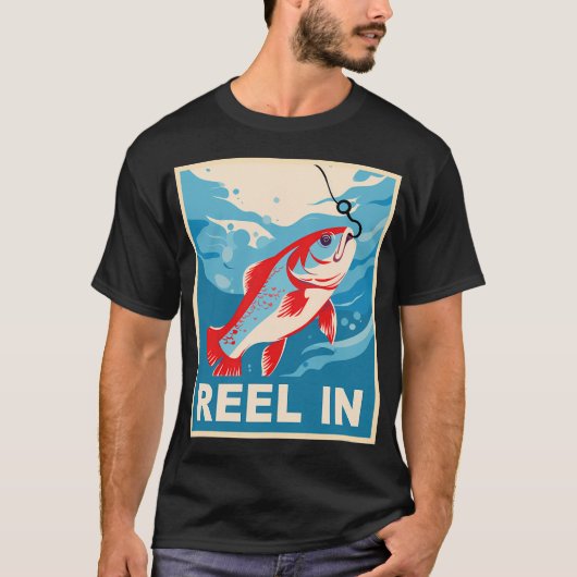 釣り好きな皆さん Tシャツ (正面)