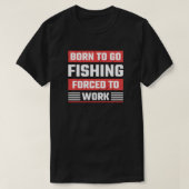 釣り好きに生まれついて Tシャツ (デザイン正面)