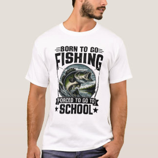 釣り好きに生まれて、学校に行かされる Tシャツ