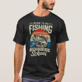釣り好きに生まれ変わって Tシャツ (正面)