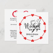 釣り好きのためのウェディングステッカー セーブザデート (正面/裏面)