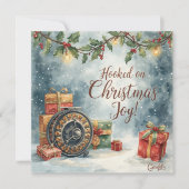 釣り好きのためのクリスマス シーズンカード (正面)