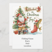 釣り好きのためのクリスマス 招待状 (正面/裏面)