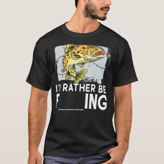 釣り好きのためのグリーンジョーク Tシャツ (正面)