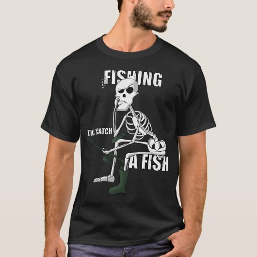 釣り好きのためのデザイン Tシャツ (正面)