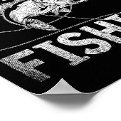 釣り好きのための面白いギフト フック ポスター (角)