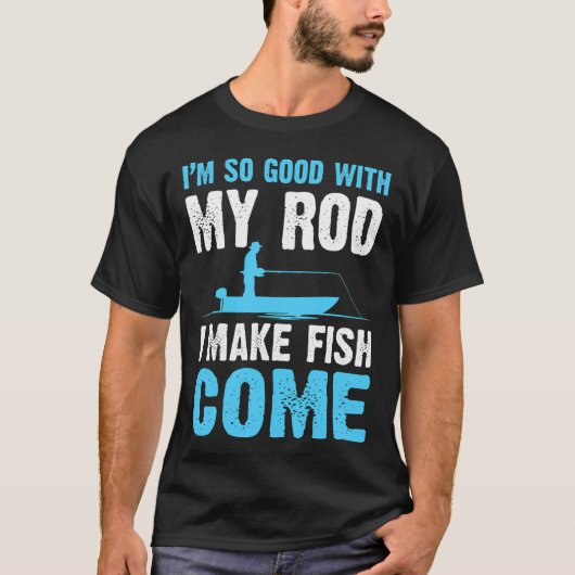 釣り好きのための面白いギフト Tシャツ (正面)