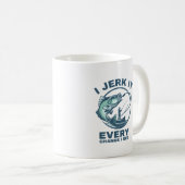 釣り好きのための面白いデザイン コーヒーマグカップ (正面右)