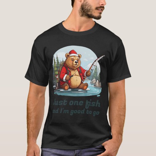 釣り好きのための面白いノベルティデザイン Tシャツ (正面)