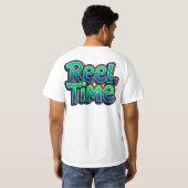 釣り好きのための面白い釣りデザイン ギフト Tシャツ (裏面フル)