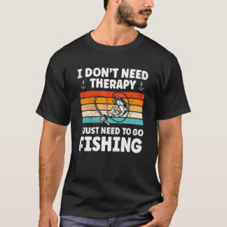 釣り好きのための面白い釣りデザイン クールな釣り Tシャツ