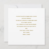 釣り好きのための魚の結婚式テーマ セーブザデート (裏面)