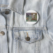釣り好きのための「Bait Motel」面白Tシャツやグッズ 缶バッジ (インサイチュ)