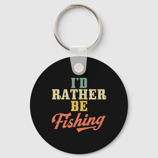 釣り好きのための I'd Rather Be Fishing Spo キーホルダー (正面)